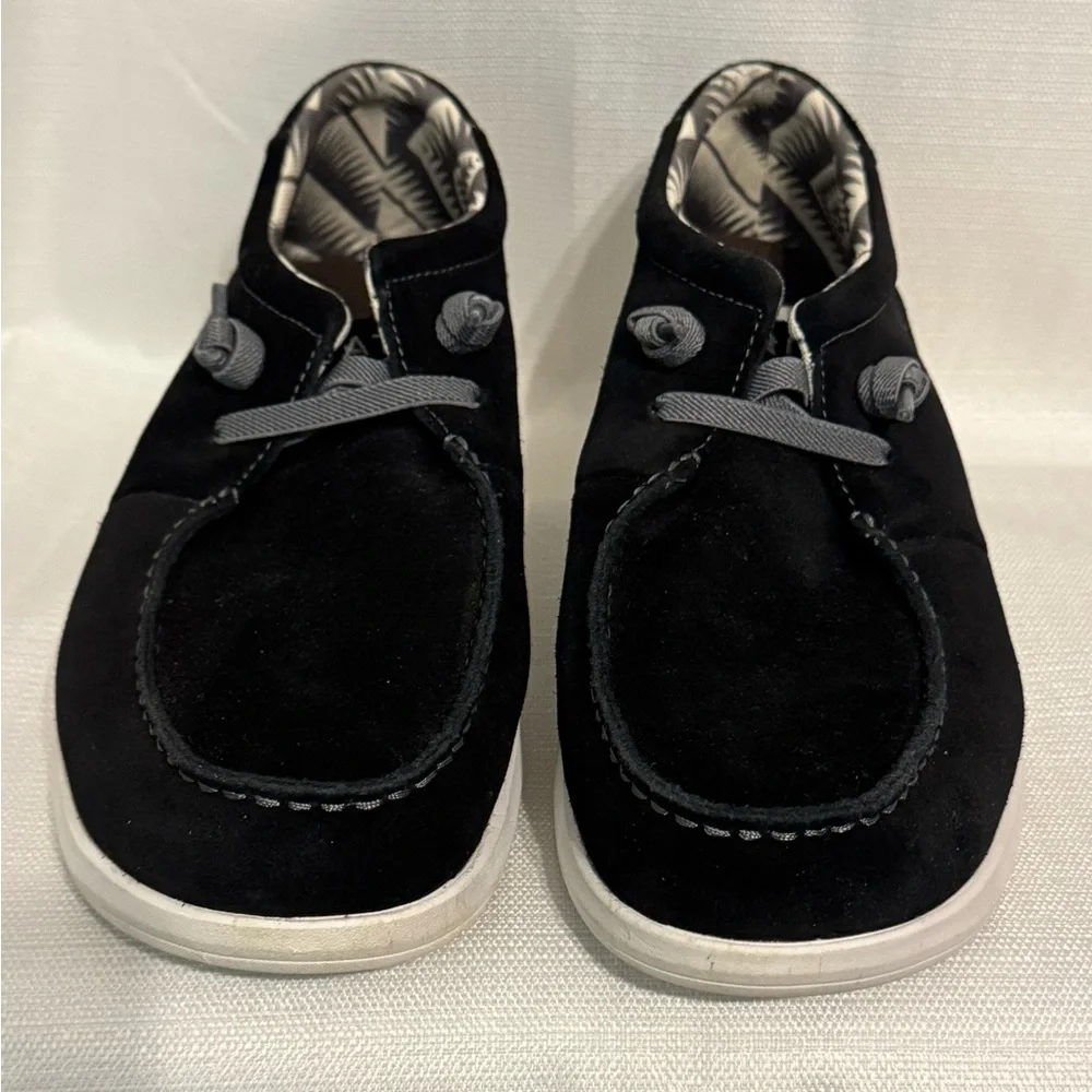 Ariat Mens Black Suede Hilo Slip On Shoes